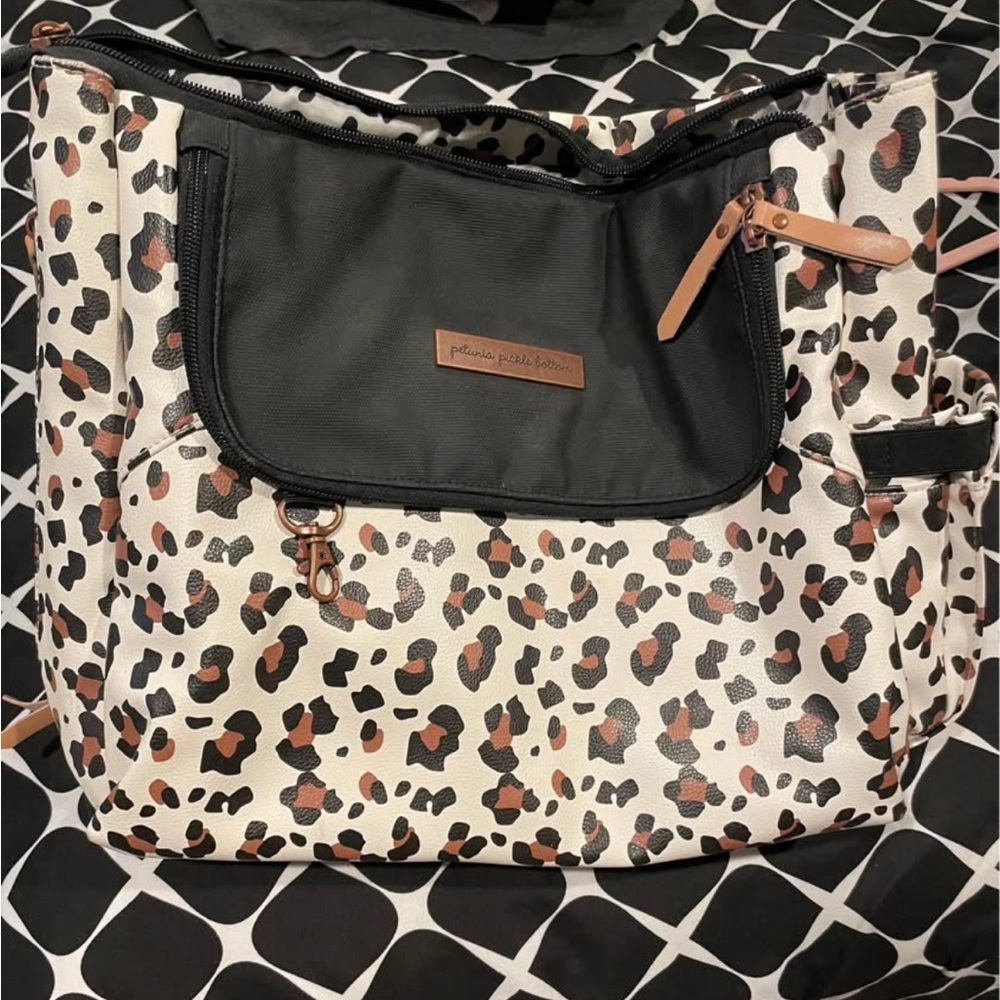 Petunia pickle bottom Leopard Print Diaper Backpack